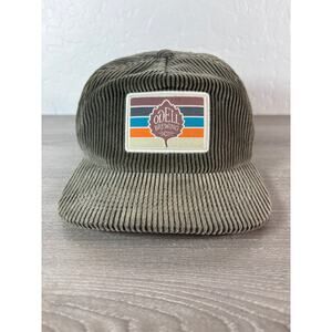 Odell Brewing Company Green Corduroy Logo Patch Men's Snapback Hat- EUC